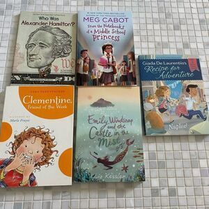 Tween Girl Book Lot - Alex. Hamilton; MiddleSchool Princess Notebook; Clementine